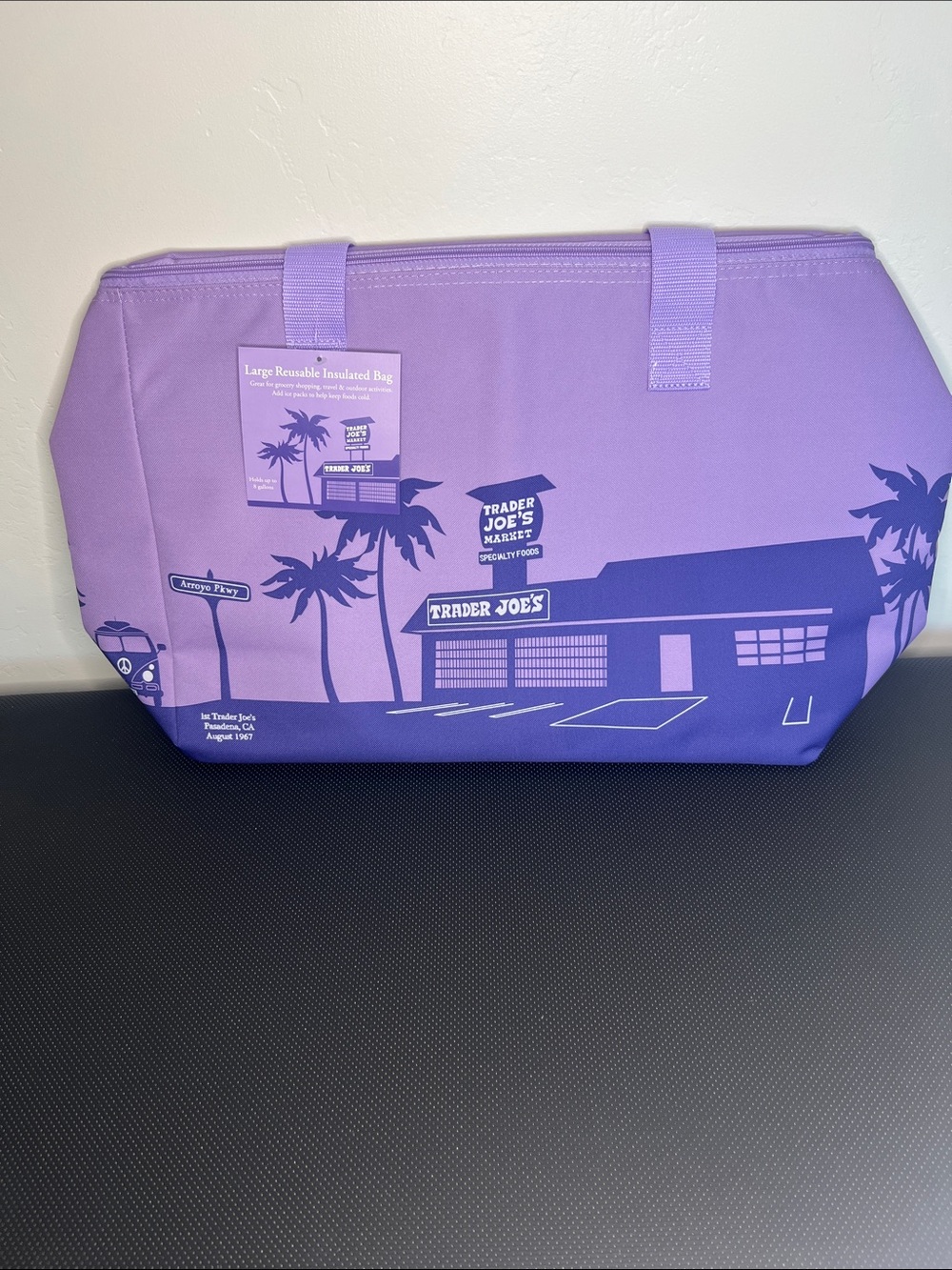 Trader Joe's Purple Insulated Reusable Food Storage Bag
